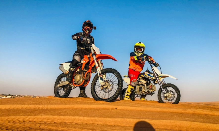 Dirt bike 280/320 CC ride in Dubai desert